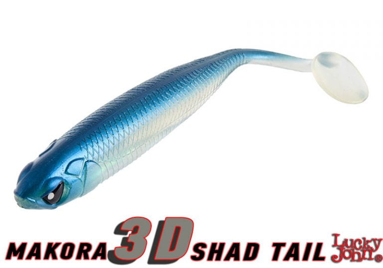 Lucky John 3D MAKORA SHAD TAIL 4" / 10cm