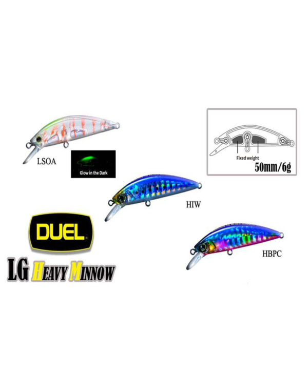 DUEL HARDCORE LG Heavy Minnow 50mm – 6gr