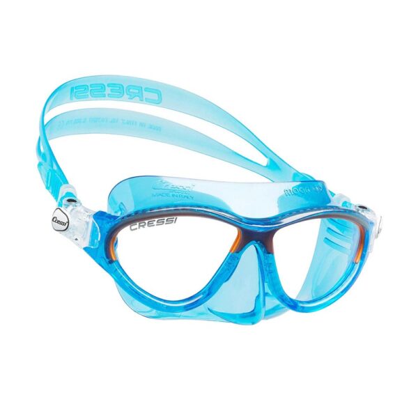 Cressi Moon Kid Silicone Mask Blue/Frame Orange – Μάσκα