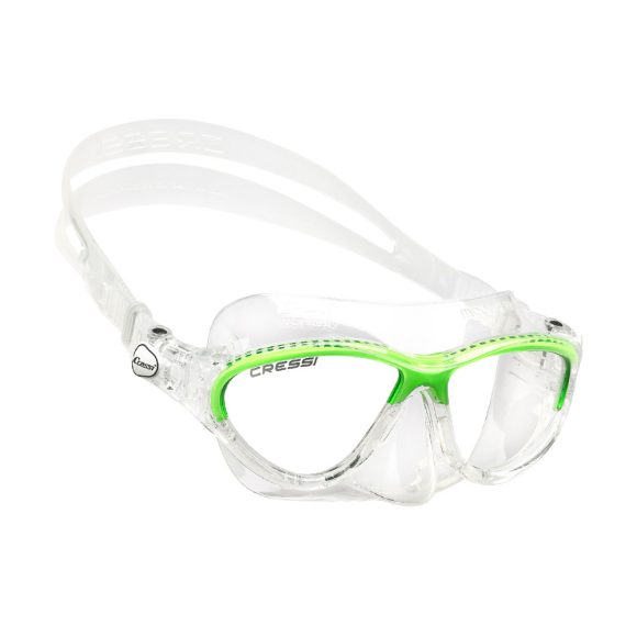 Cressi Moon Kid Silicone Mask Clear/Frame Lime – Μάσκα