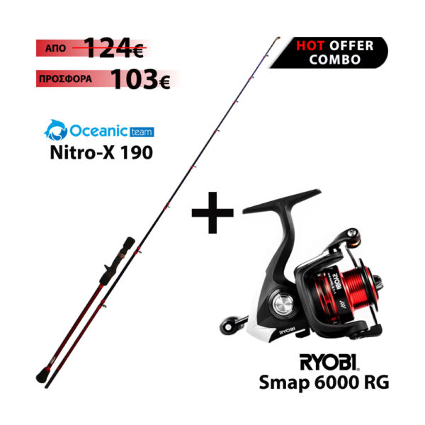 Combo Boat Oceanic Team Nitro-X 190 + Ryobi Smap 6000 RG