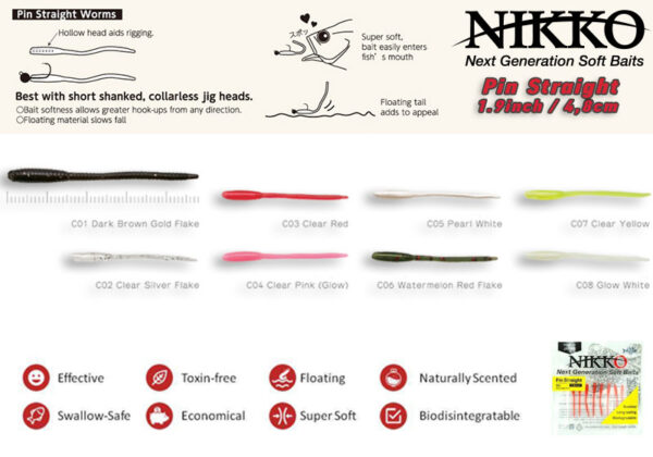 NIKKO-Pin Straight 1.9inch / 4,8cm