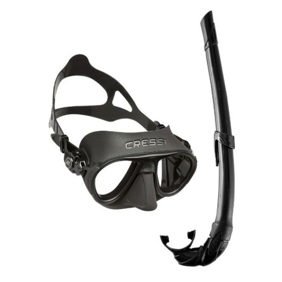 Cressi Calibro + Corsica Combo Black – Σετ Μάσκα και Αναπνευστήρας