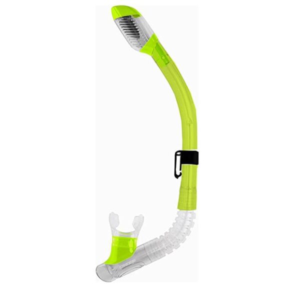 Cressi MINI Dry Snorkel Clear/Fluo Green – Αναπνευστήρας