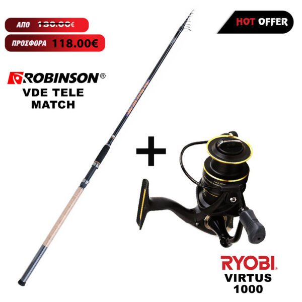 Combo Match Robinson VDE Tele Match 420 + Ryobi Virtus 1000