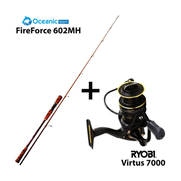 Combo Boat Oceanic Team Fireforce 602MH + Ryobi Virtus 7000 Combo Boat Oceanic Team Fireforce 602MH + Ryobi Virtus 7000