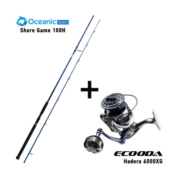 Combo Shore Jigging Oceanic Team Shore Game 100H + Ecooda Hadera 6000XG Combo Shore Jigging Oceanic Team Shore Game 100H + Ecooda Hadera 6000XG