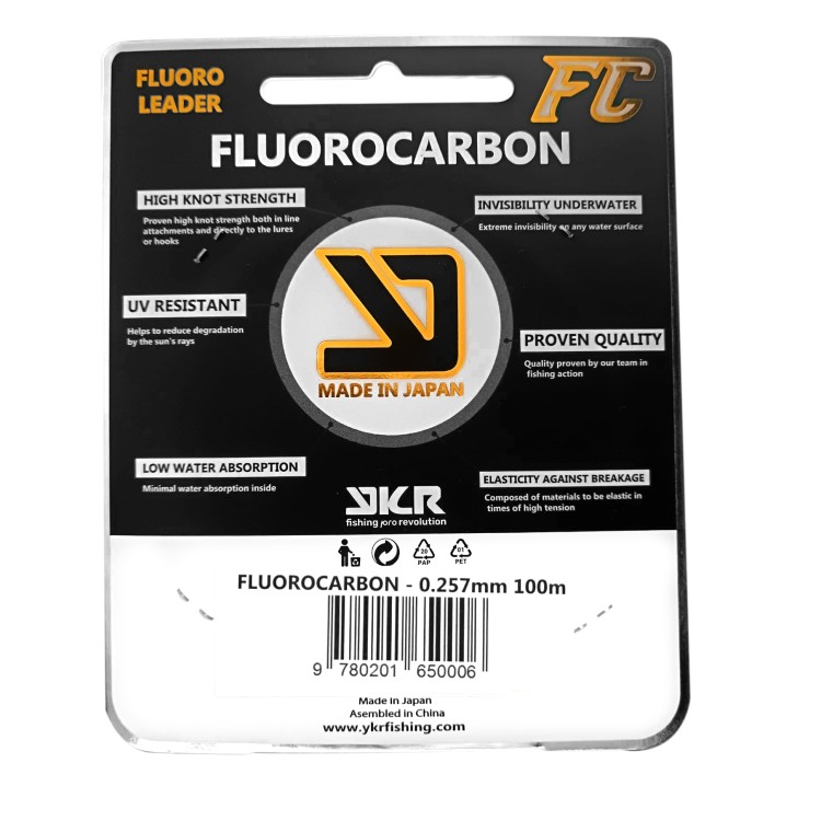 YKR FLUOROCARBON "FC SHOCK LEADER" 0.178 MM/100 MTRS - Image 7