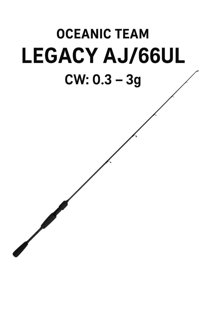 Oceanic Team Legacy AJ/66UL – Ultra Light Rock Fishing Καλάμι 1.98m (59g, Fuji Guides, Tubular Carbon)