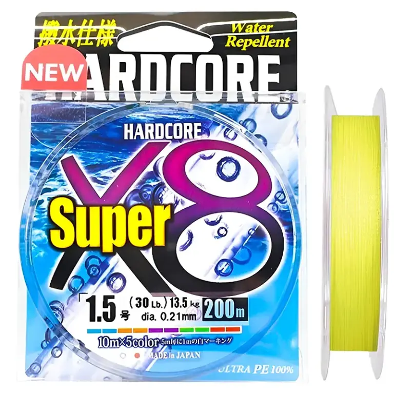 Νήμα DUEL Hardcore Super X8 Yellow 150m–200m - PE 1.0-150m