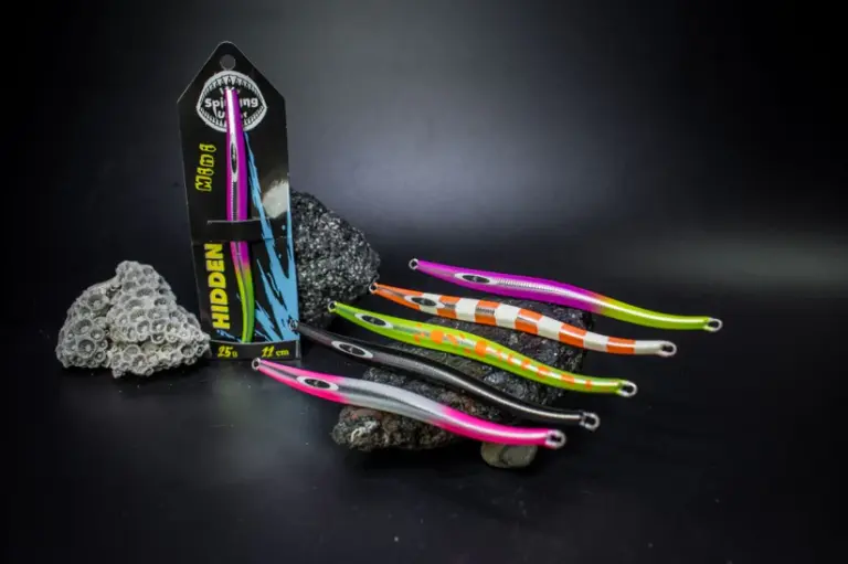 mini HIDDEN JIG 25gr - •Lime-Violet• With Assist hook