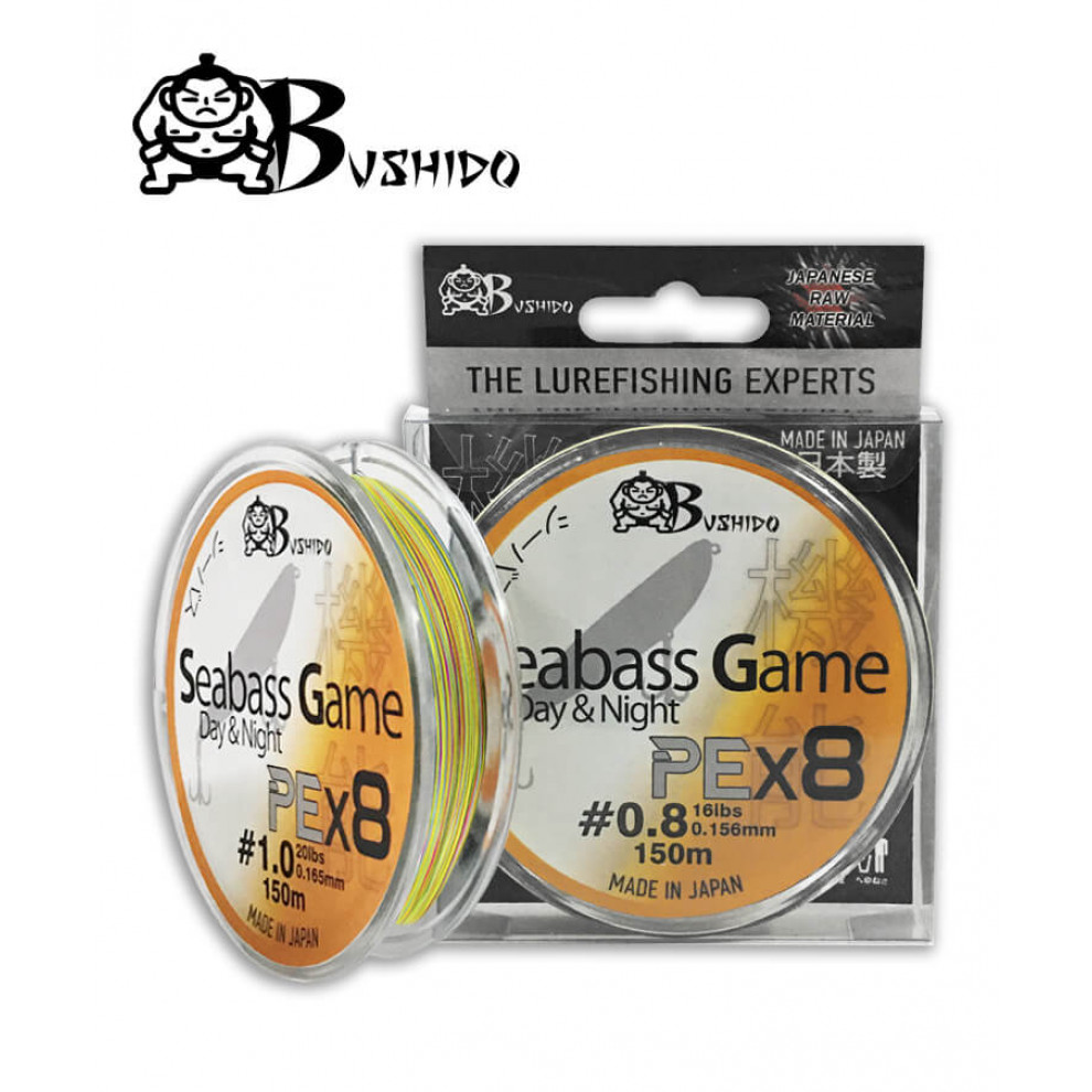 Νήμα Bushido PEx8 Seabass Game Πολύχρωμο Νήμα Bushido PEx8 Seabass Game Πολύχρωμο