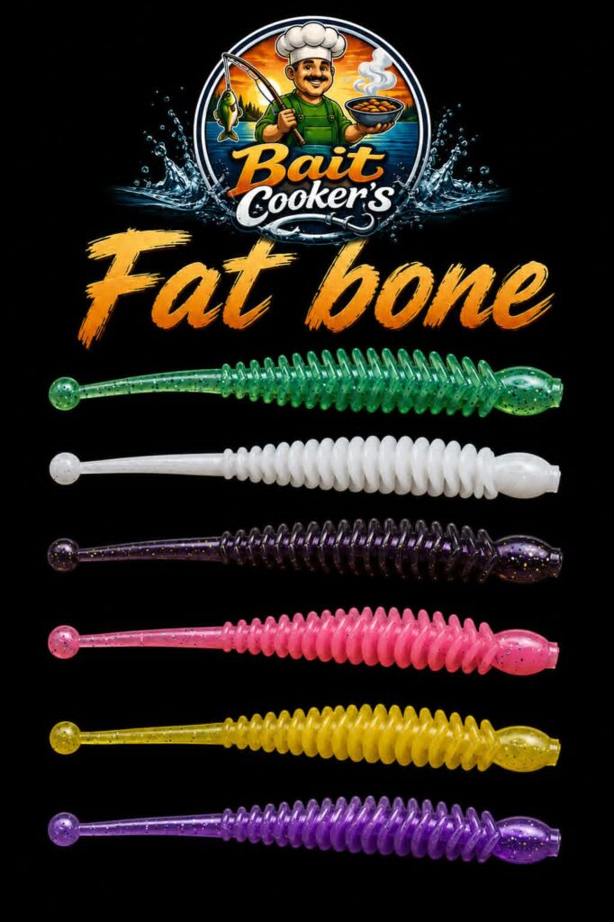 BAIT COOKERS Fat Bone – Heavy Ribbed Ball-Tail Worm