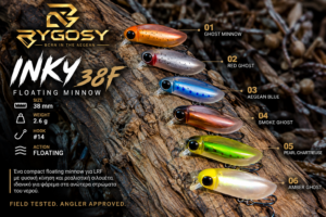 RYGOSY INKY 38F – Floating Minnow 38mm / 2.6g RYGOSY INKY 38F – Floating Minnow 38mm / 2.6g