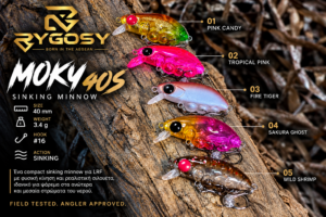 RYGOSY MOKU 40S – Sinking Minnow 40mm / 3.4g